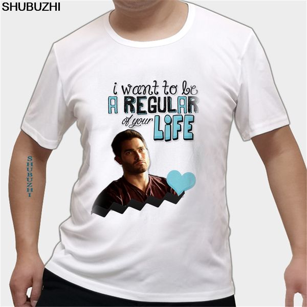 

celucasn hale life mens fashion t shirts derek hale season 5 teen wolf greeting cards t shirt male t-shirt tees euro size