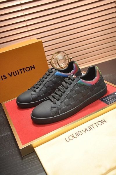 

2020 new retro luxury design sneakers mens womens leather flat casual shoes lujos england style with box 7 6 x n 9, Black