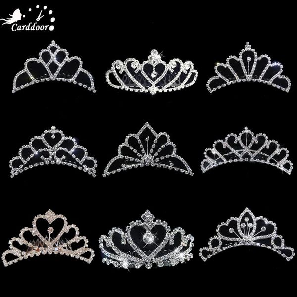 

hair clips & barrettes carddoor fashion crystal combs rhinestone bridal tiaras and crowns wedding jewelry prom party accessories, Golden;silver