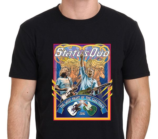 

status quo the last night of the electrics tour t-shirt size s-to-3xl men summer style funny casual brand t shirts top