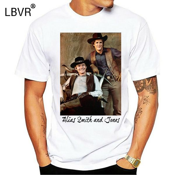 

alias смит и джонс пит дуэлл ben мерфи ретро tv western white t-shirt