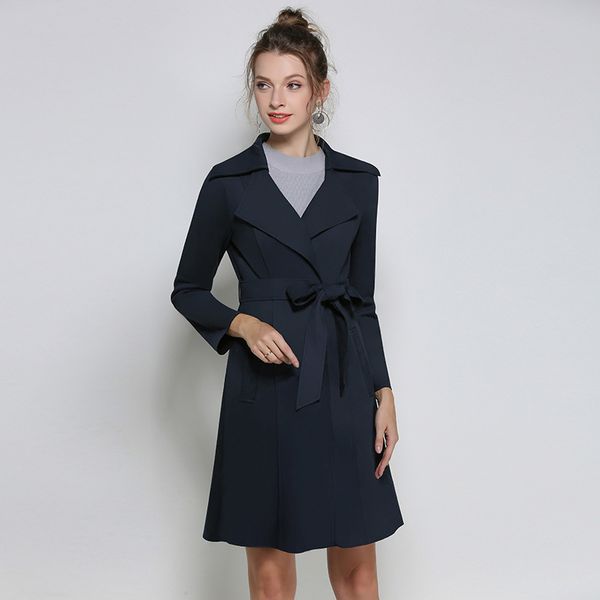 

women's trench coats casaco feminino coat women plus size clothes femme outwear windbreaker para as mulheres abrigo mujer kj132, Tan;black