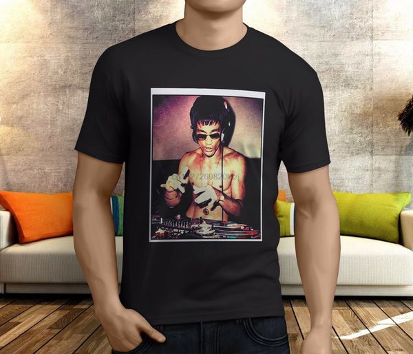 

new dj charcoal kungfu scratch dragon mens black t shirt s 3xl