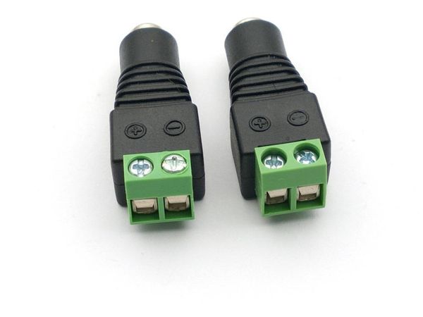 

5.5mm x 2.5mm dc power plug female terminals for cctv camera