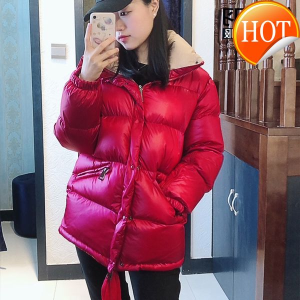 

women's down & parkas jacket korean puffer winter women clothes 2021 coat female warm parka chaqueta mujer my3409, Black
