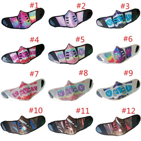 

colorful pu leather face mask dustproof breathable face masks men women washable mouth cover outdoor sports protective face mask 12 colors, Blue