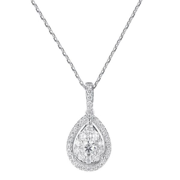 

drop necklace e8x9, Silver