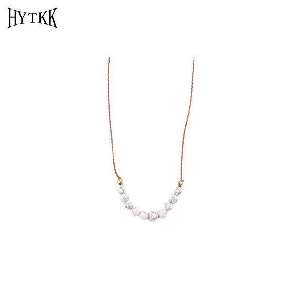 

new string natural stone necklace elegant and fashionable women's accessories european and american trends kpop, Silver