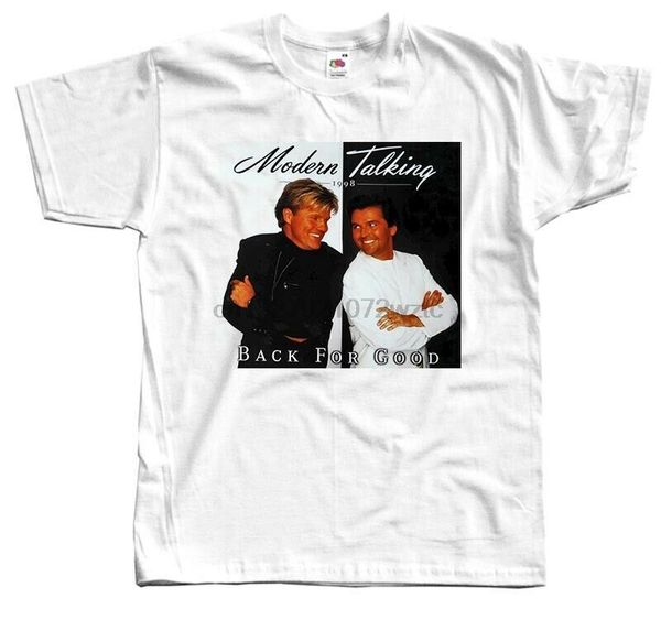

modern talking - back for good album cover 1998 t-shirt dtg (white) s-5xl