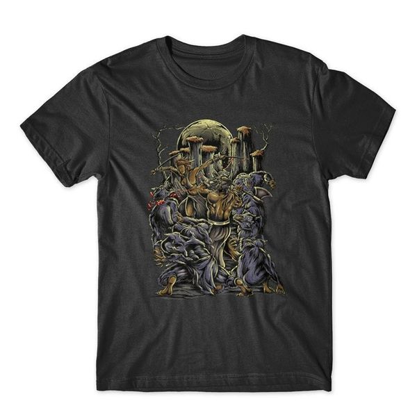

оборотень хантер футболку. 100% хлопок премиум graphic tee новый slim fit tee shirt