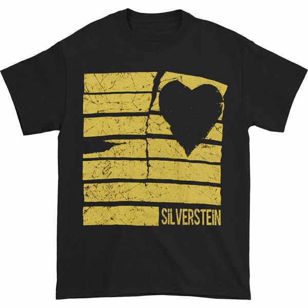 

silverstein men's ribcage t-shirt black oversized tee shirt