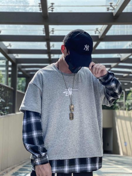 

20fw fashion mens designer hoodies casual letter printed autumn spring sweatshirts men hoodie clothing 2 colors m-xl, Black