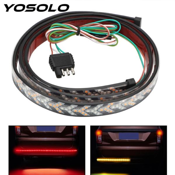 

turn signal strip lamps 12v dynamic streamer reverse warning light car tail light bar led car rear trunk brake lights flexible