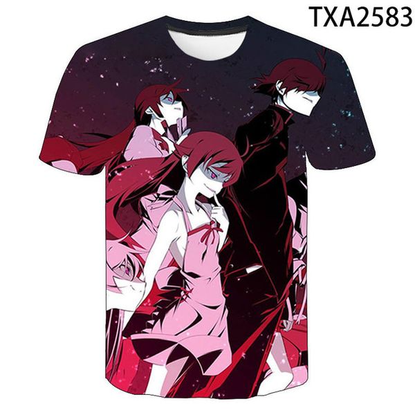 

boy girl new monogatari cool 3d print shirts harajuku graphic harajuku men clothing