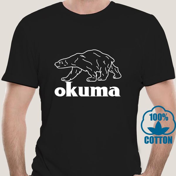 

2048a okuma fisher logo high performance men white t-shirt size s to cotton low price for teen boys t shirt plus size