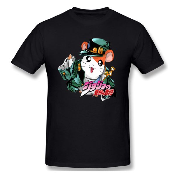 

2020 new arrival hamtajojo anime ofertas t-shirt 100% cotton jojo bizarre adventure crewneck tshirt round collar