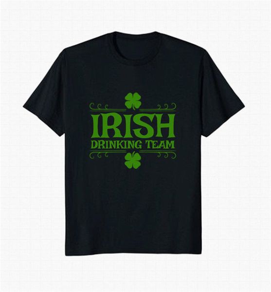 

ирландский питьевой team men's черная футболка на заказ graphic tees tee shirt