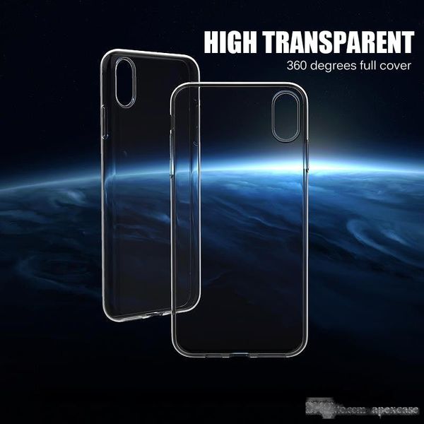 

for iphone 7 clear case crystal transparent soft tpu cover for iphone xs 6 7 plus samsung galaxy s10 lite s10 s10 plus