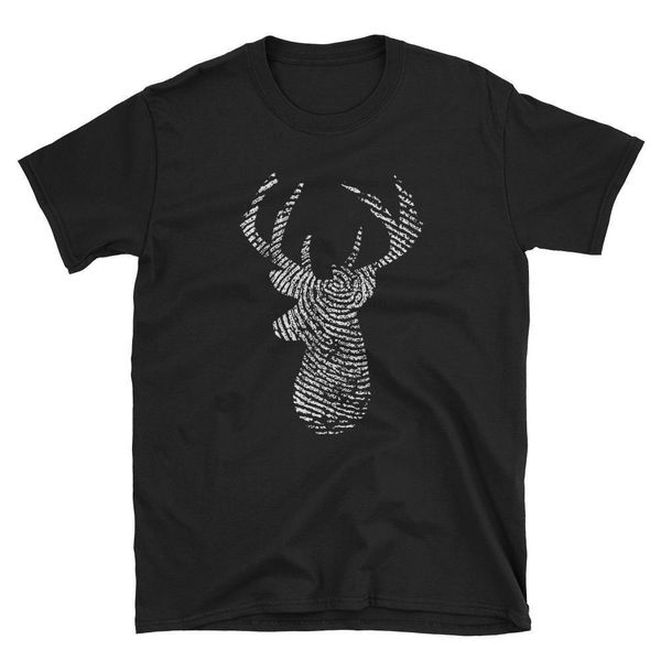 

2019 new mens fingerprint deer forest animal stag art men's t-shirt tee shirts