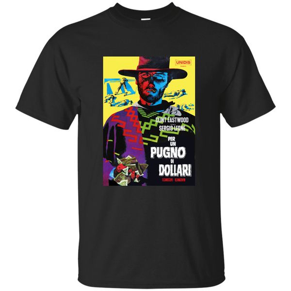 

fistful of dollars spaghetti western, clint eastwood t-shirt brand cotton men clothing male slim fit t shirt tee plus size