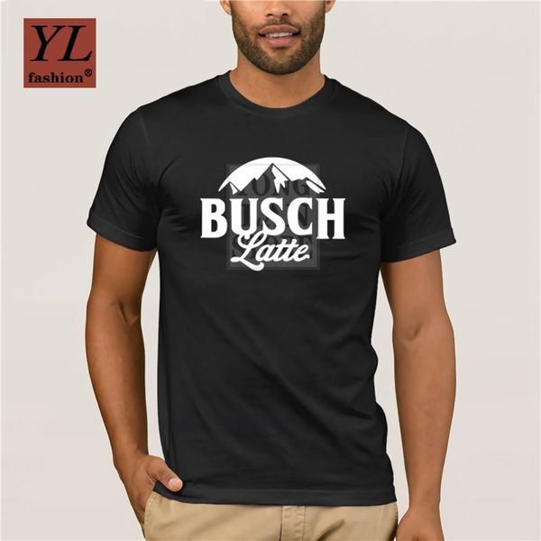 

100 cotton t shirt busch latte light beer theme lovers funny tshirt casual high
