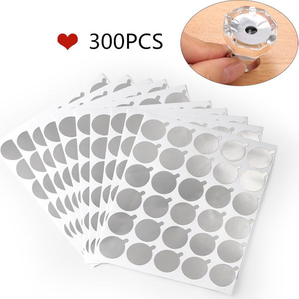 

300pcs disposable eyelash glue holder pallet eyelash extension glue pads under stand eye beauty tools size 2.5cm