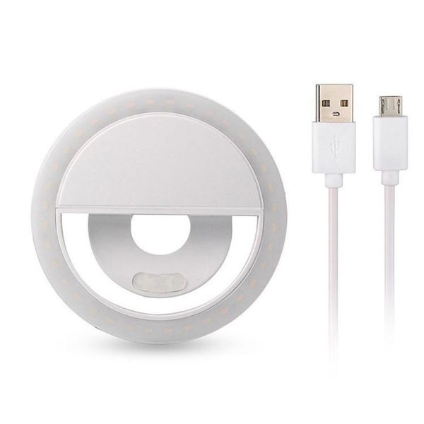 

2020 usb rechargeable selfie portable flash led camera phone pgraphy ring light enhanced beauty fill light iiphone smart