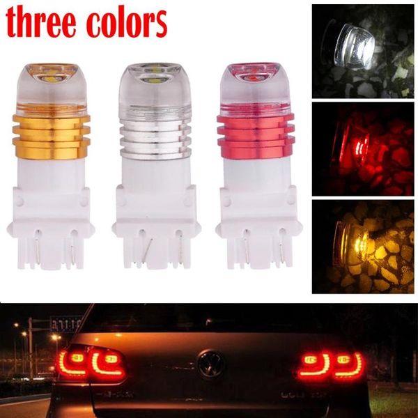 

2pcs red 7443 5630 3 led bulb car turn brake reverse strobe light lamp bulb dc 12v