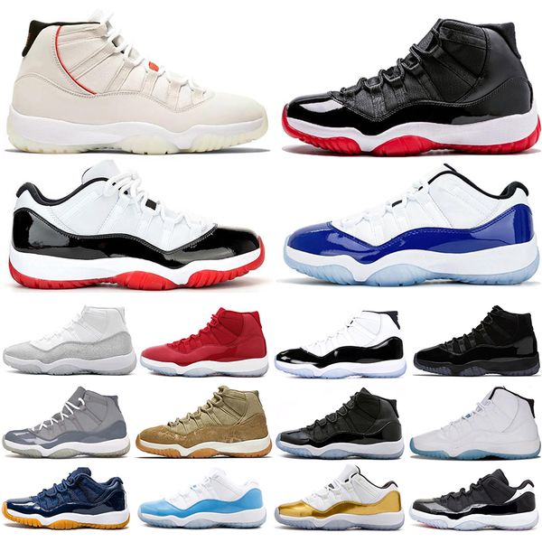 

special offer low white bred 11 concord blue 45 men women basketball shoes metallic silver cap and gown gamma mens trainers spor
