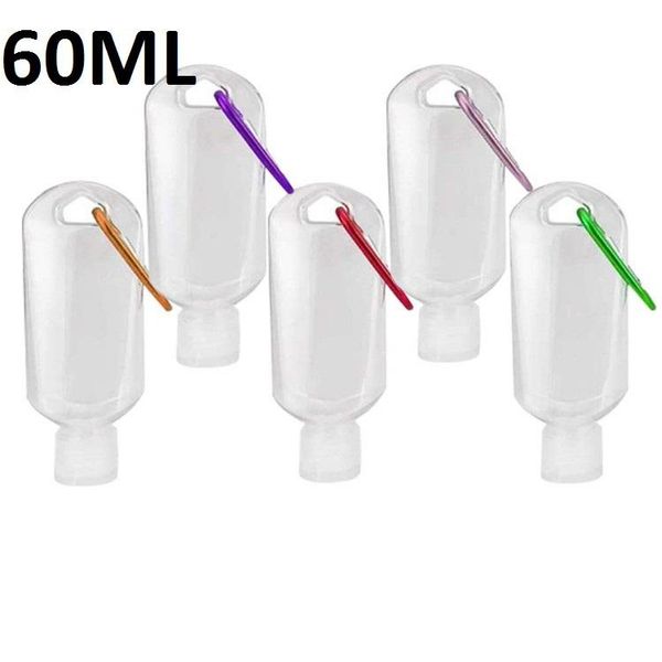 

travel plastic clear keychain bottles empty leakproof squeeze containers flip cap refillable containers for hand sanitizer lotion