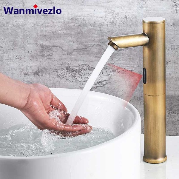 

bathroom sink faucets antiuqe brass sensor faucet automatic inflrared hand touch tap cold mixer basin