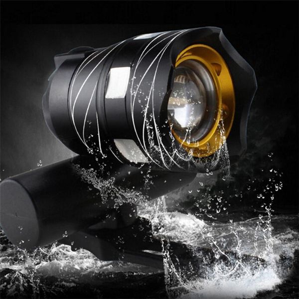 

3000mah t6 led usb chargeable bicycle headlight waterproof 15000lm 3 mode adjust bike riding lighting headlight bike accessories