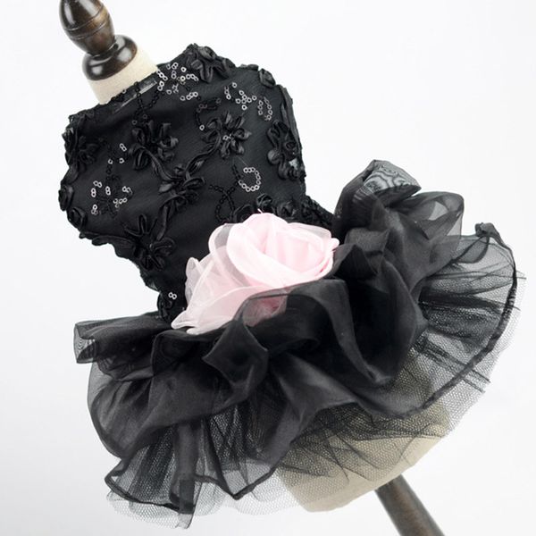 

pet wedding dress floral dog cat dress luxurious chihuahua pet dresses for small dogs skirt disfraz perro party dogs cat dresses