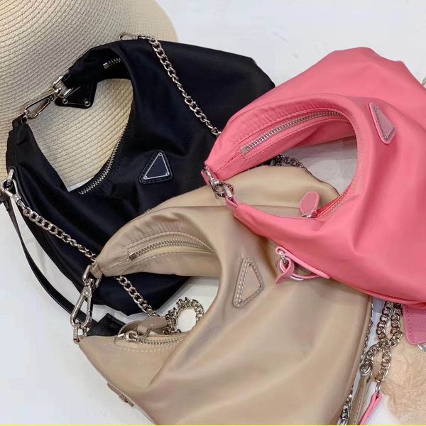 

20ss fashion women nylon handbags letters design high street lady new style shoulder bags chain crossbody totes with box
