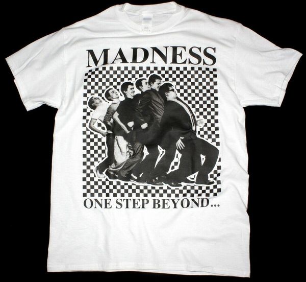 

madness one step beyond white t-shirt ska 2 tone rocksteady 11 colors 8 sizes tee shirt