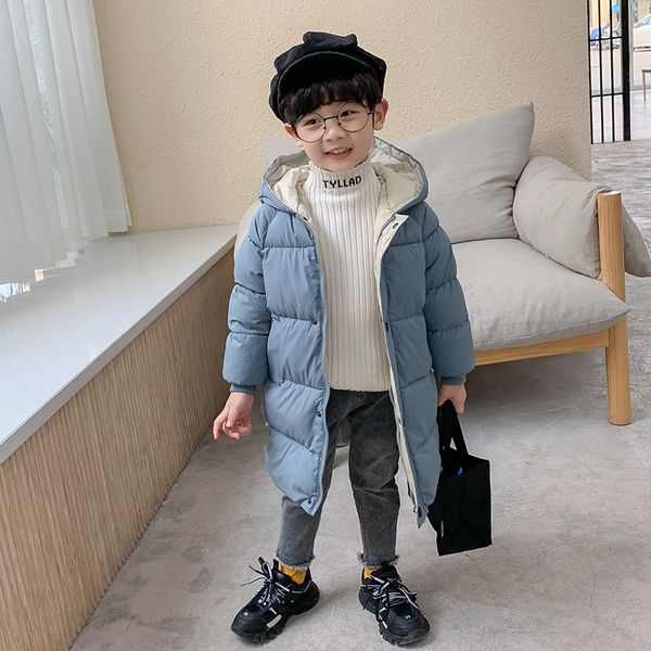 

childrenmid длины утолщенной мальчиков и девочек хлопка ватник зимы clotheswdun, White