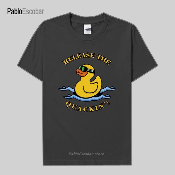 

animal yellow duck funny print men t-shirt short sleeve clothes hipster o-neck cotton casual tees harajuku streetwear