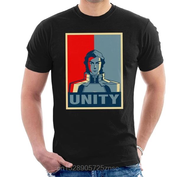 

печатный camiseta легенда korra kuvira unity мужская футболка masculina женщин camiseta