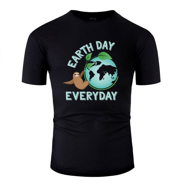 

earth day everyday sloth green planet every day earth day casual t shirt man graphic leisure t shirts