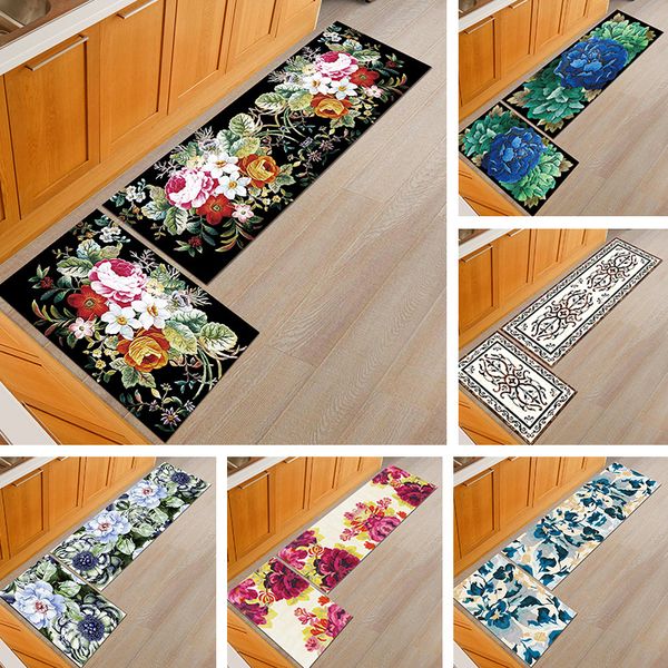 

creative kitchen accessories rug welcome carpet tapete soft leather home kitchen floor mats non-slip foot pad front doormat