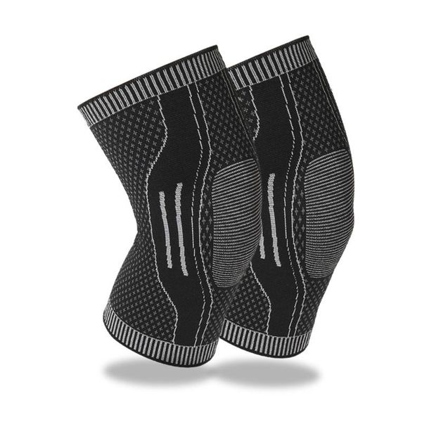 

elbow & knee pads 1 pair of support pad non-slip compression sleeve brace stabilizer wrap for squats workouts, Black;gray