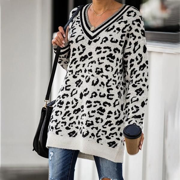 

women designers clothes 2020 fashion autumn and winter women's clothing knitted women's white sweater winter loose diagonal line c, Black