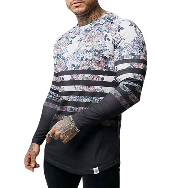 

e-baihui 2021 european and american spring and autumn new pullover shirts, explosive digital printing men's t-shirts spu0032867, White;black