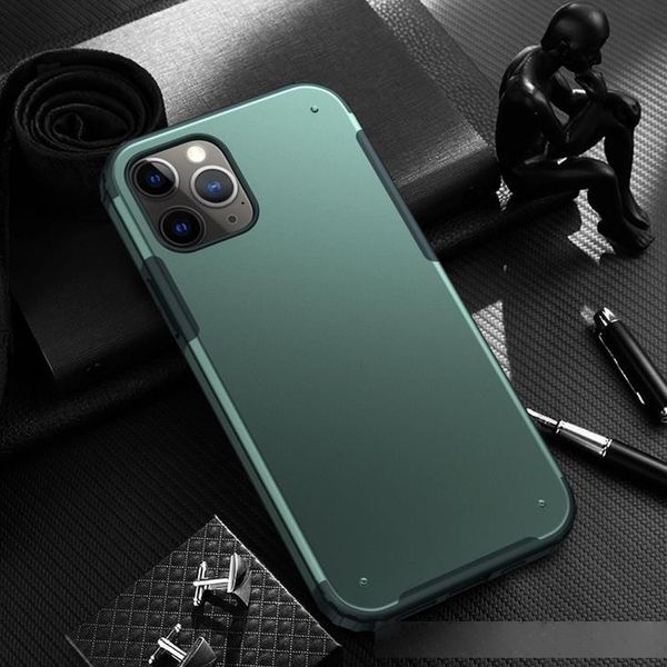 

1.8mm tpu pc phone armor for iphone 11 12 pro max shockproof xr xs 8/7/6 plus case