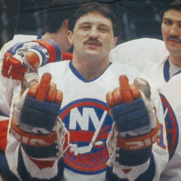 

islanders harajuku streetwear shirt menhockey f you flippin the bird rage on tee t shirt mens xl