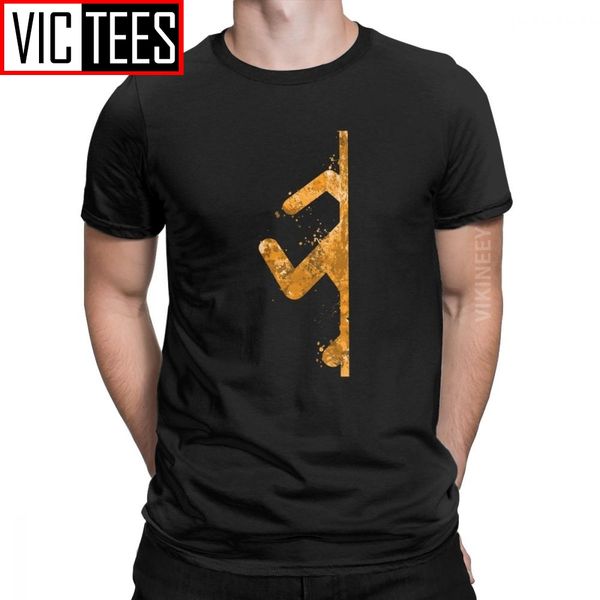 

portal orange half t-shirt for men glados aperature science splat splatter 100 percent cotton t shirt oversized