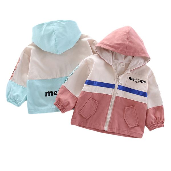 

autumn boys hooded jackets kids coats baby girls zip jacket fashion children coat baby outerwear overcoat, Blue;gray