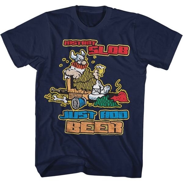 

hagar the horrible men short sleeve t-shirt navy instant slob cartoon t shirt men new fashion tshirt ing