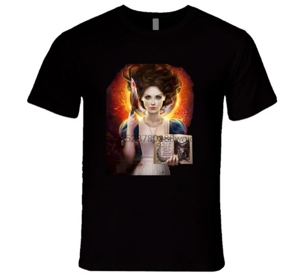 

alice in wonderland knife the book killer design t shirt
