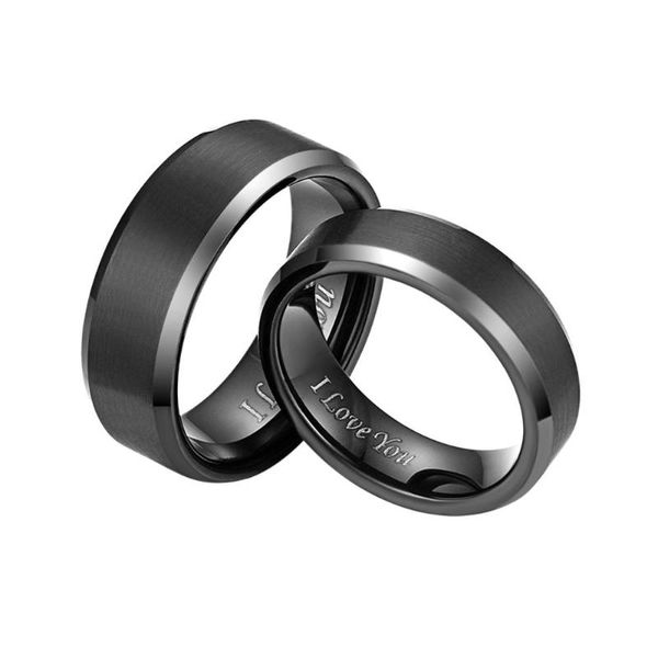 

wedding rings boniskiss arrival classic tungsten carbide engagement ring band for men women width 6mm 8mm size 4-15 gift, Slivery;golden